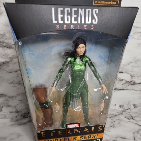 New In Box Eternals Marvel Legends Sersi - Picture 3 of 9
